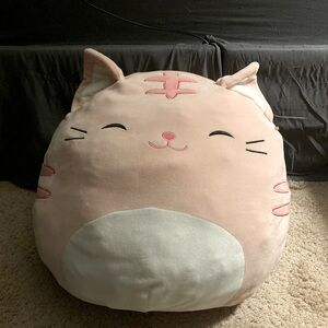 Kellytoy Squishmallows 16" Paulita The Tabby Cat Pink Plush